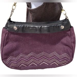 Elegant Purple and Black Women's Bag from Thirty One